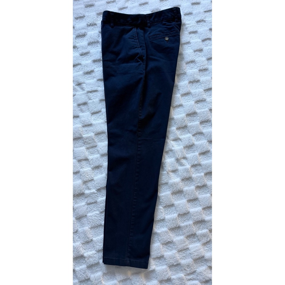 Old Navy Athletic Built-In Flex Chino Pants Mens 30x30 Navy Blue Stretch Cotton